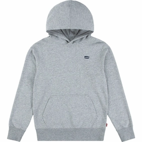 Levi's Grey Heather Lvb Mini Batwing Pull Over Hoodie hunting clothes Yoke Back Design