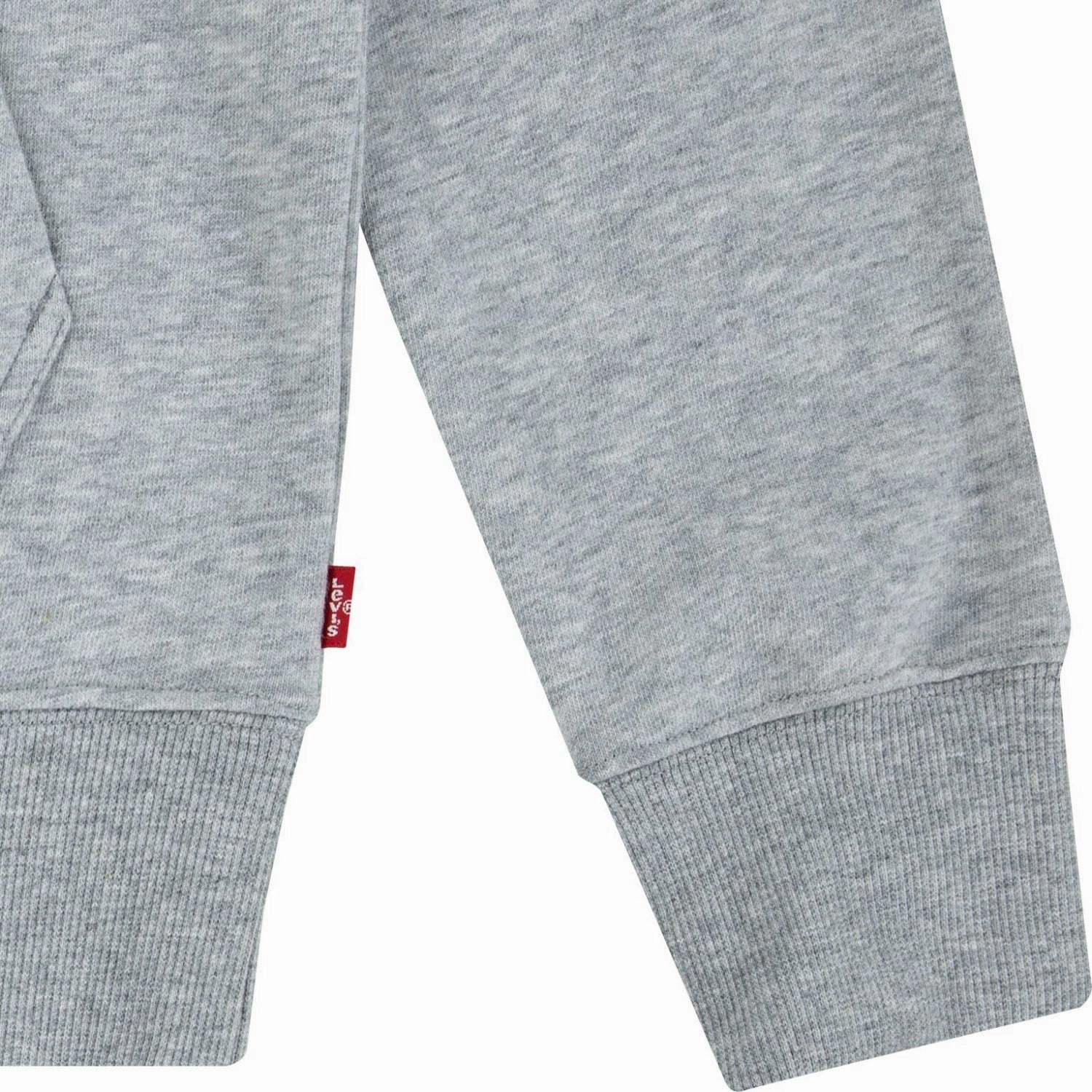 Levi's Grey Heather Lvb Mini Batwing Pull Over Hoodie light colors Balanced Weight Distribution