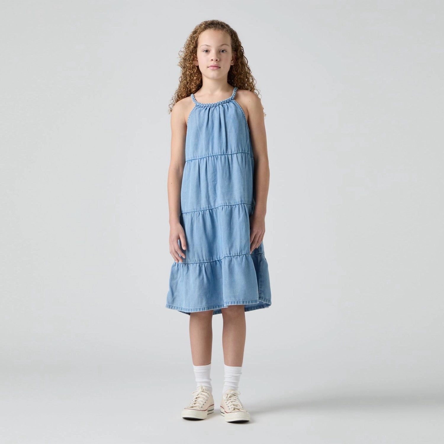 Tiered Skirt Gentle Stitch Levi's Hang Up Without Destruction Lvg Halter Tiered Dress