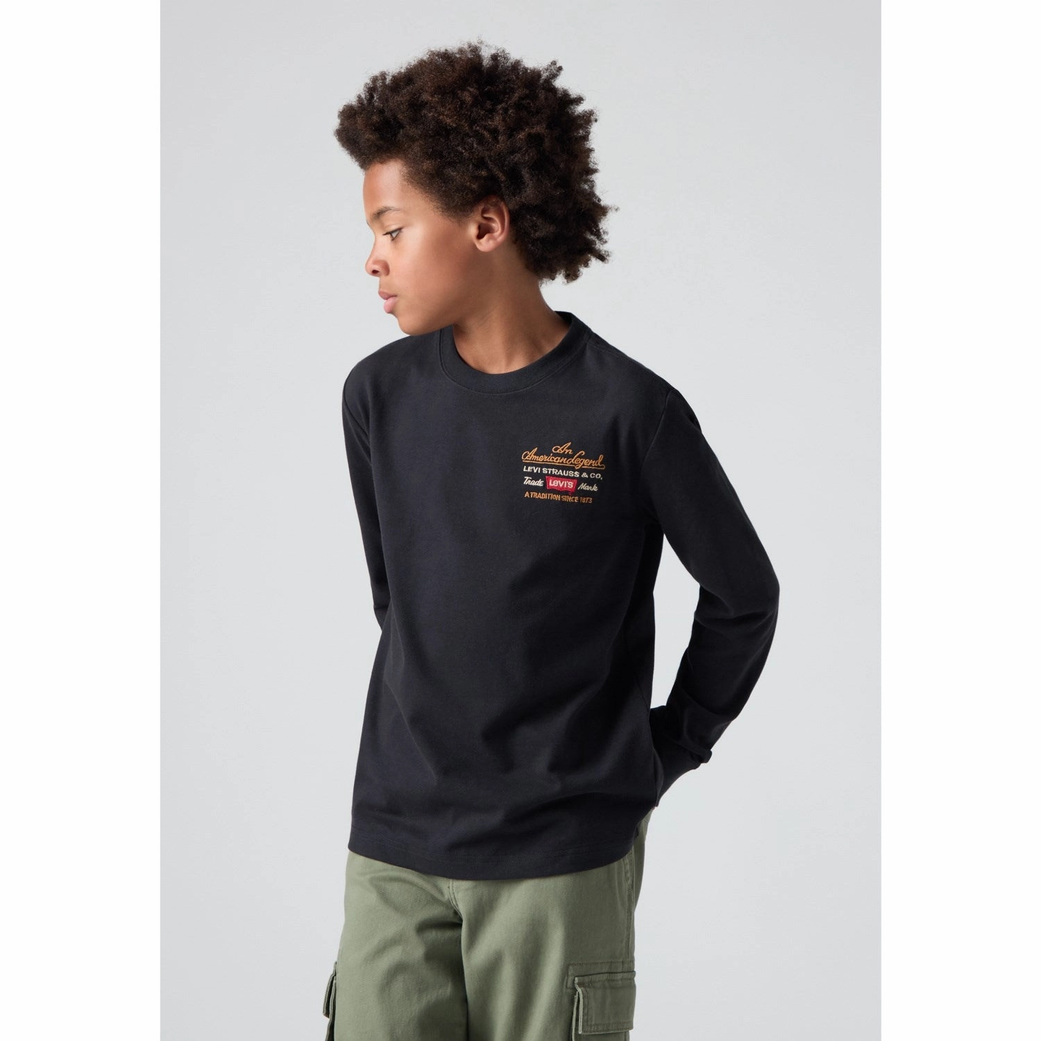 Levi's Jet Black Legendary Ls Tee Hooded Option