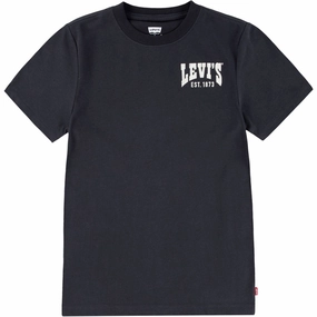 Levi's Jet Black Lvb Valley View Tee Comfy Apparel UV Protection Fabric