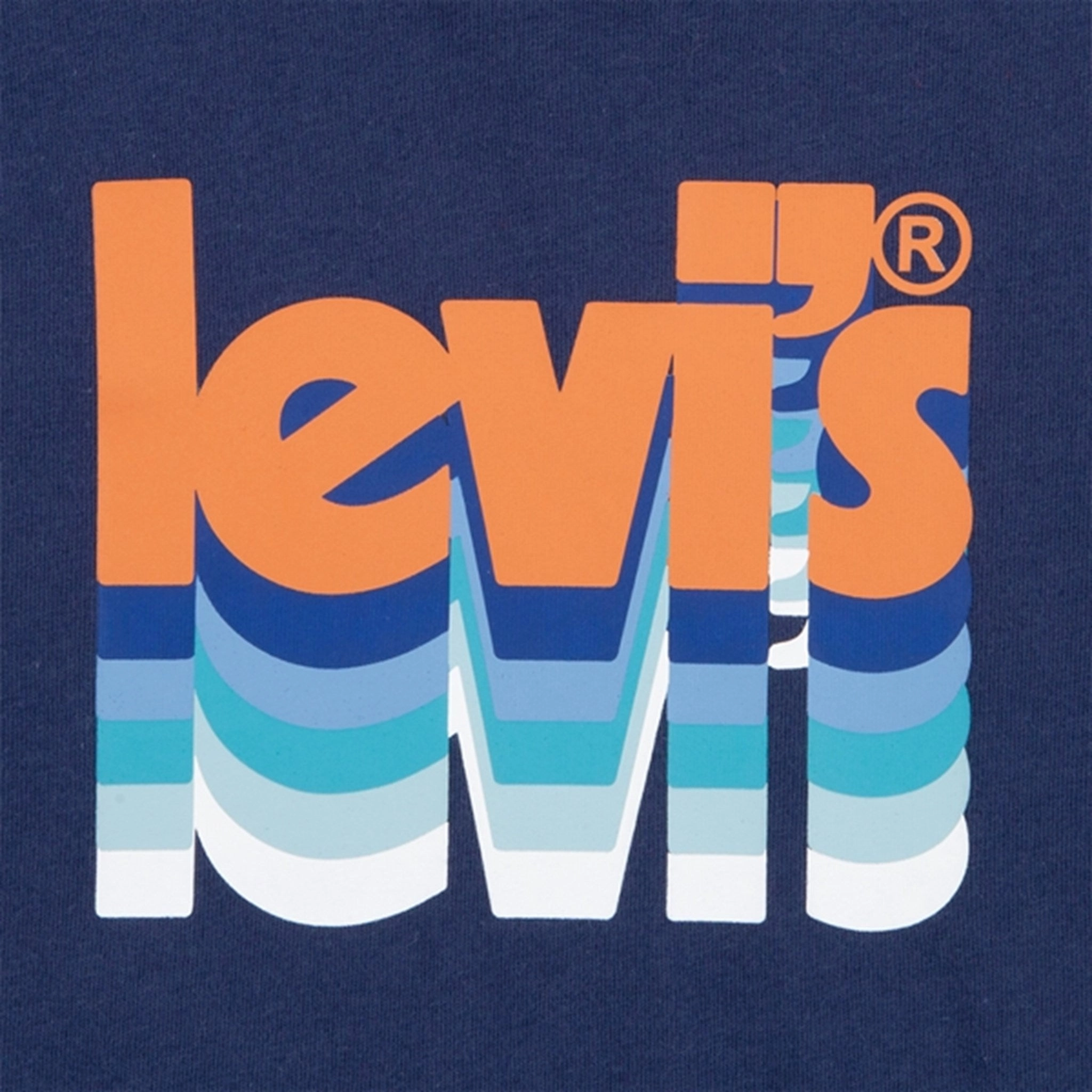 Travel Trend Look Cozy Comfort Levi's Layered Poster Logo T-shirt Blue