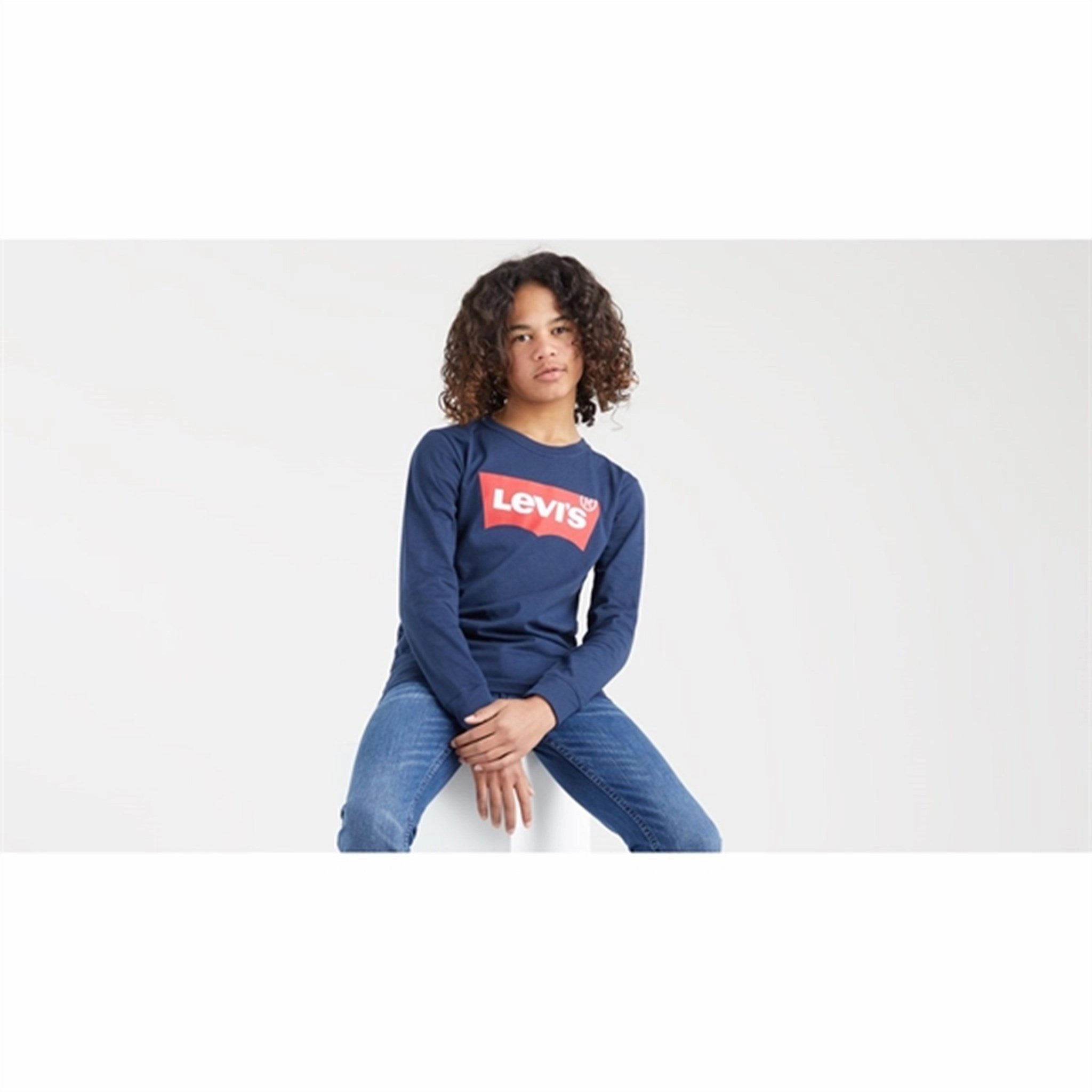 Levi's Long Sleeve Batwing T-Shirt Dress Blues Spring Collection