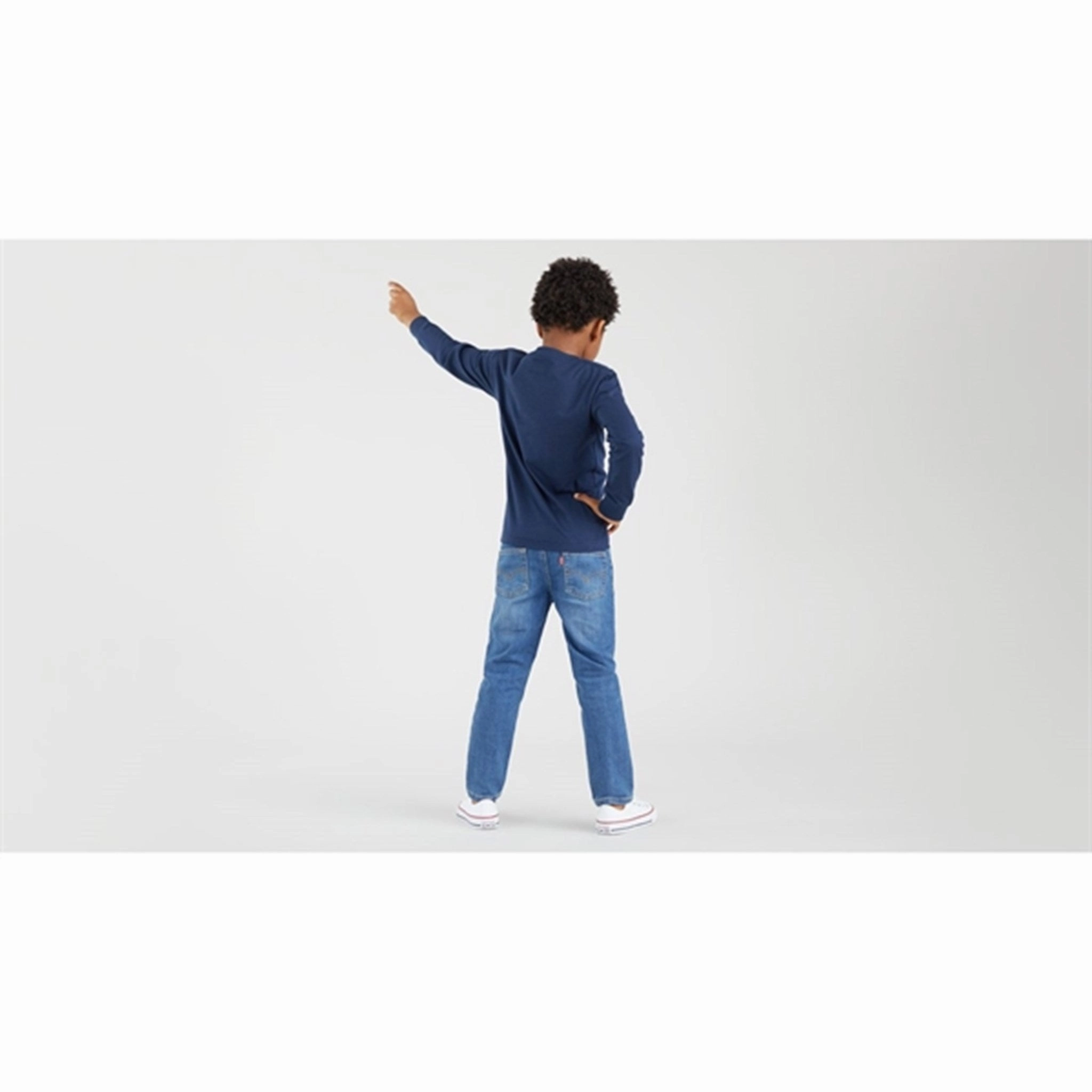 Levi's Long Sleeve Batwing T-Shirt Dress Blues Classic Appeal Holiday Gift