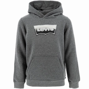 High-Quality Fabric Soft Touch Feel Levi's Metallic Batwing Pullover Hoodie Charcoal Heather