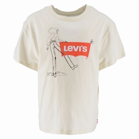 Prom Recycled Polyester Levi's Oversized Graphic T-Shirt Antique White
