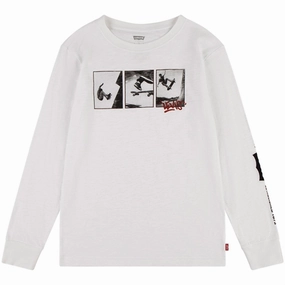 Functional Fashion Levi's Photoreal Long Sleeve T-Shirt Bright White
