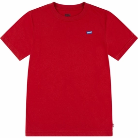 Comfort and Fit Cozy Vibes Levi's Pompeian Red Lvb Batwing Chest Hit Tee