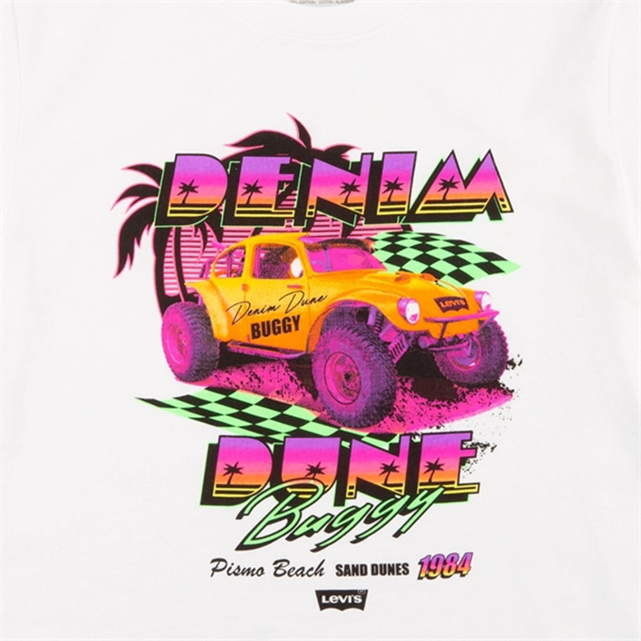 Levi's Retro Car T-shirt White Cozy Layers