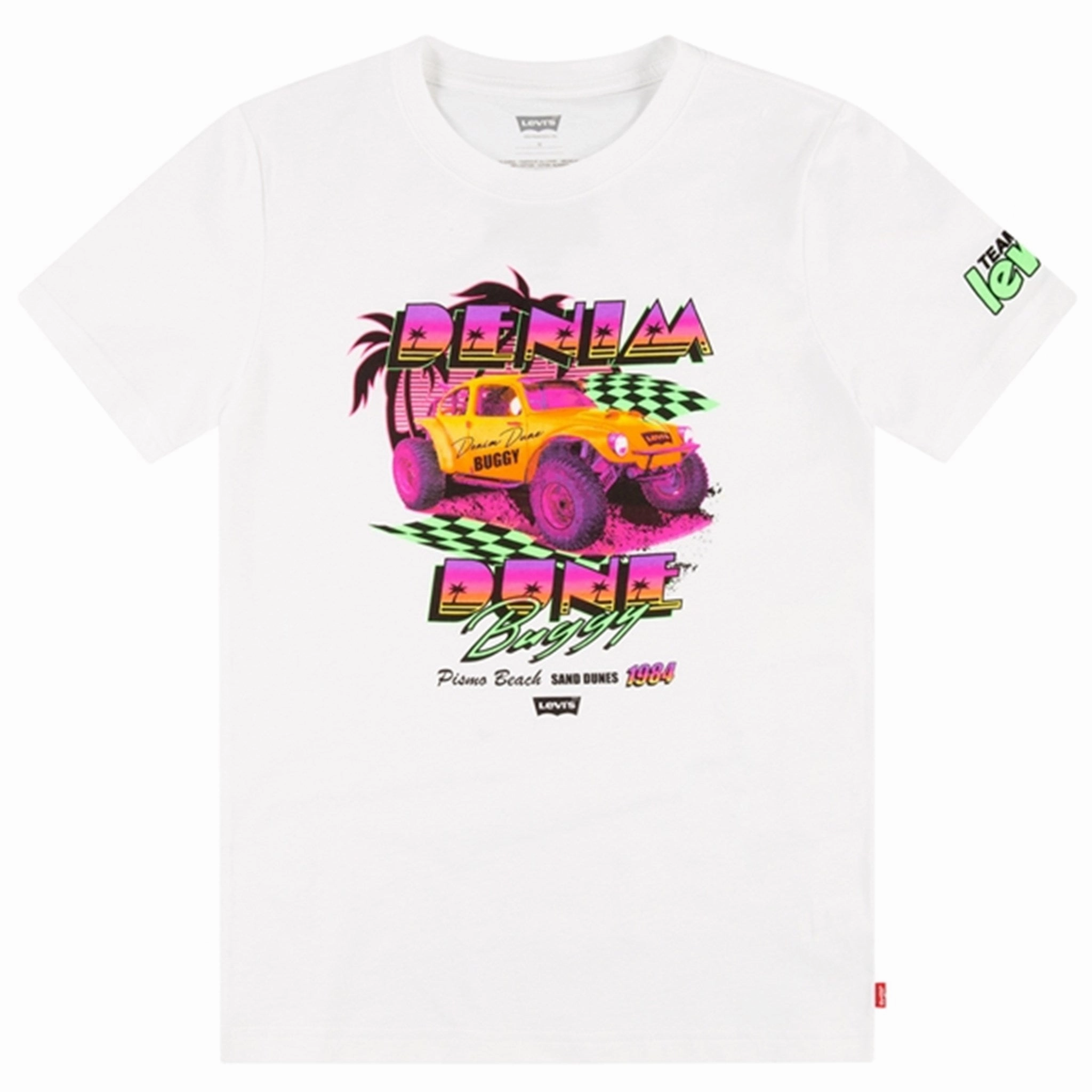 Versatile and Comfortable Levi's Retro Car T-shirt White