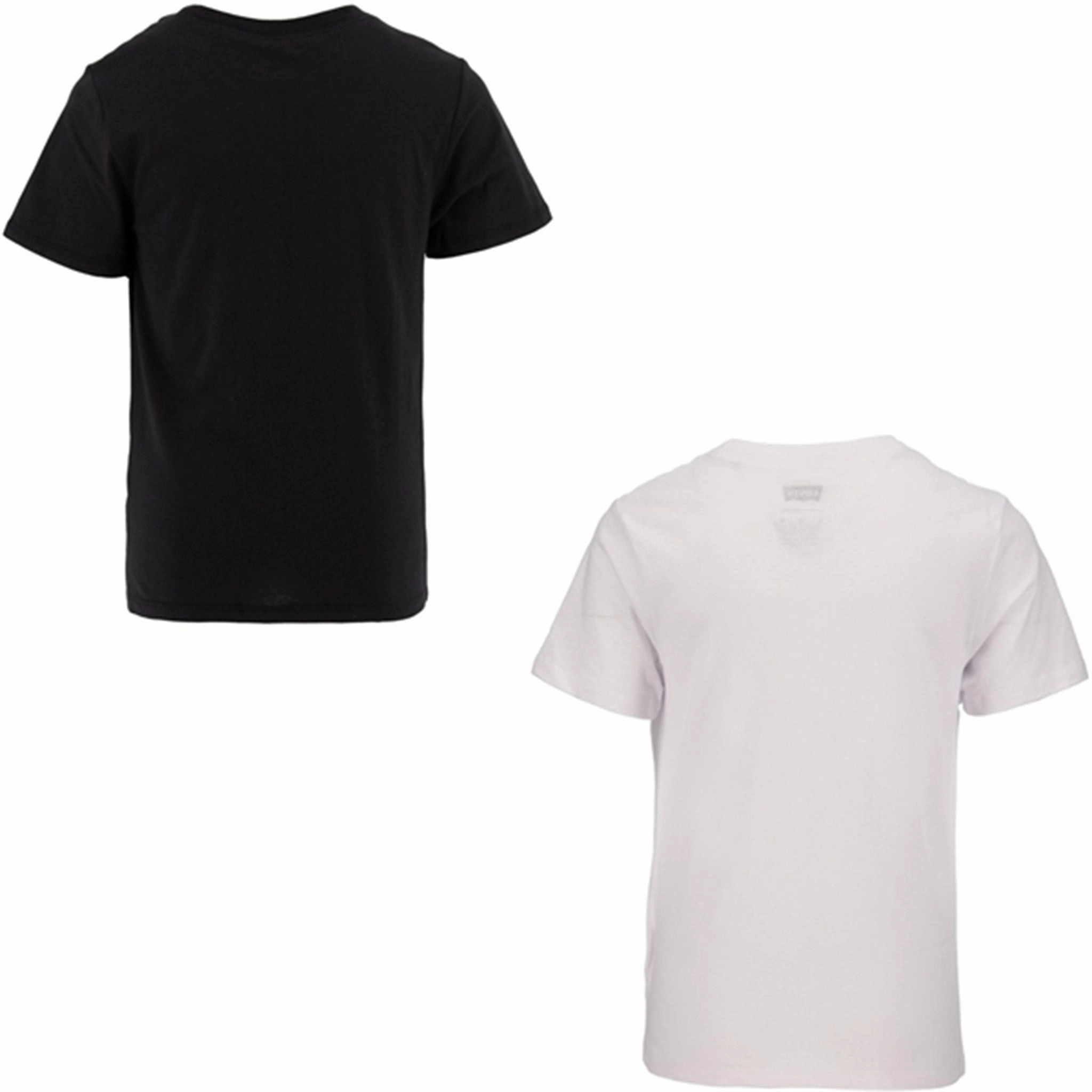 Levi's Short Sleeve Crewneck T-Shirt 2-Pack Black/White Fun and Relaxed Camping practicality