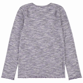 Levi's Space Dye Long Sleeve Blouse Purple Rose Modern Fit Versatile Clothing