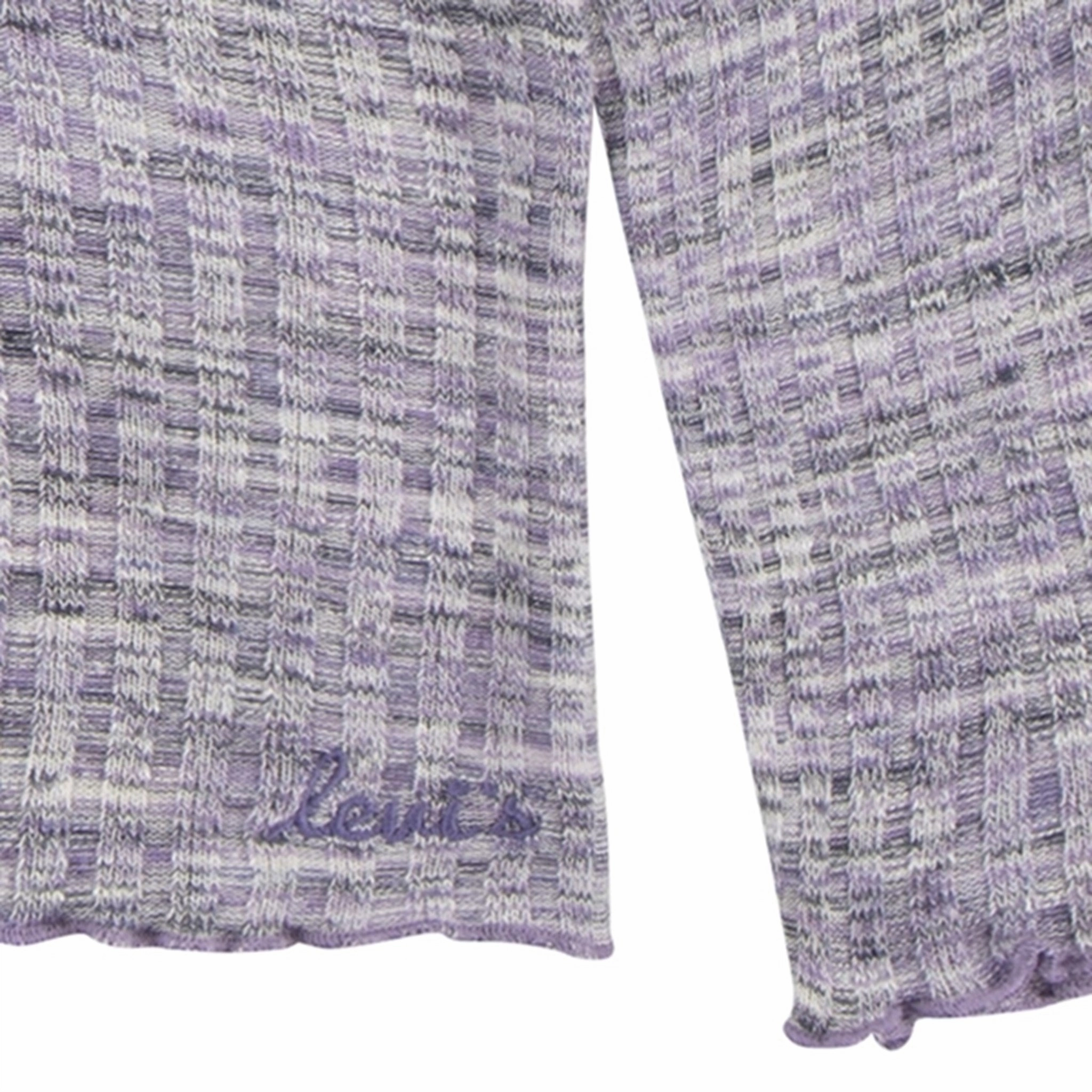 Levi's Space Dye Long Sleeve Blouse Purple Rose Durable Material Modern Aesthetic