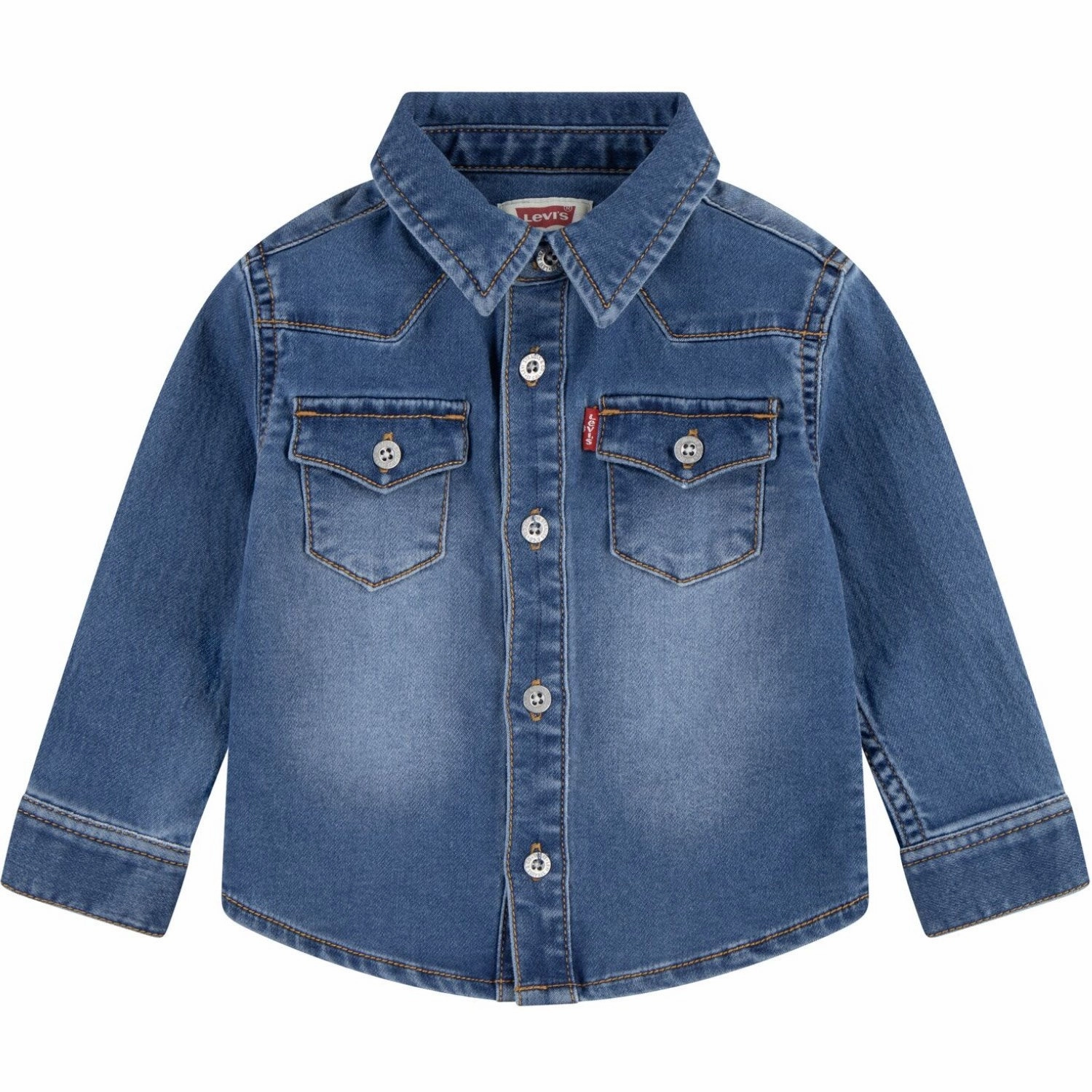 Levi's The Big Cheese No Destruction My First Barstow Blouse Reinforced Hems Two Tone Stitching