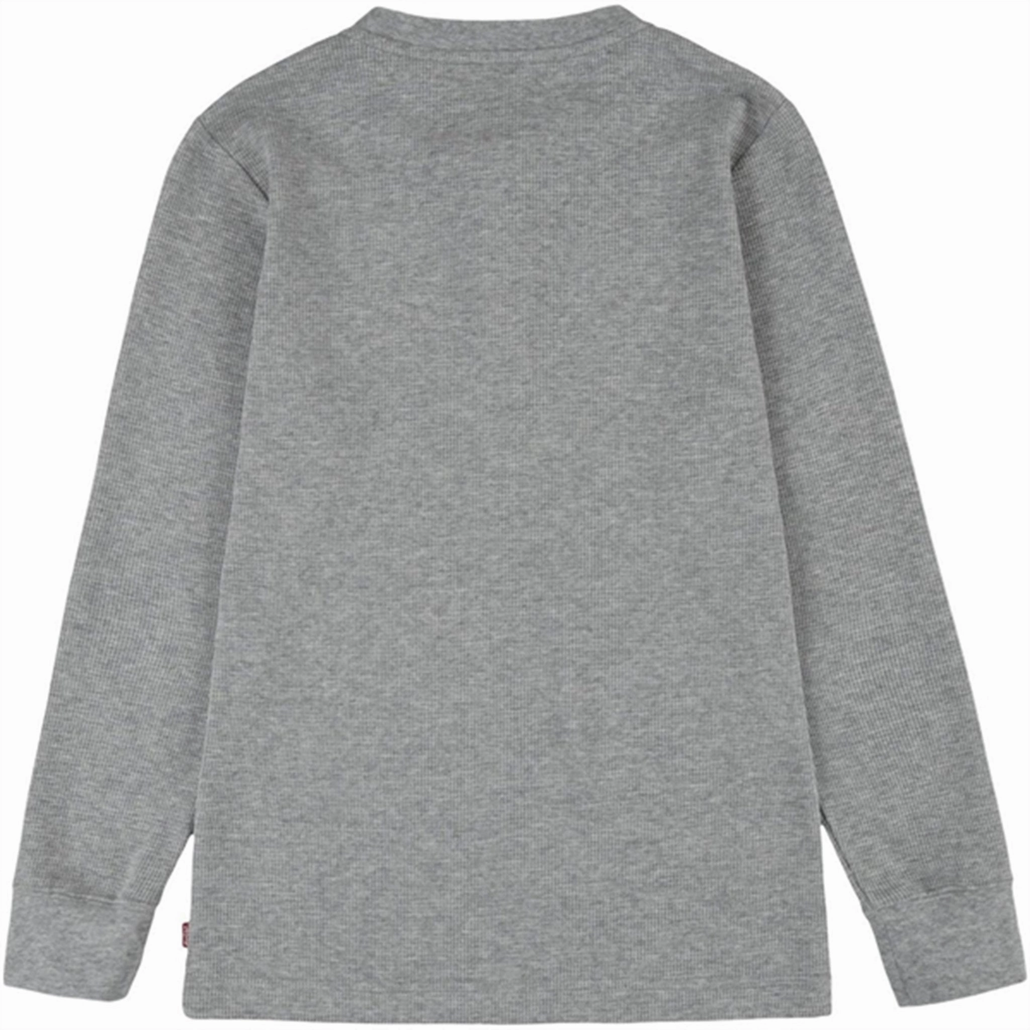 Odorless Binding Tape Levi's Thermal Crew Knit Blouse Grey Heather