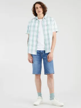 Levi's Bermuda Jeans da uomo 405 Standard 398640053 blu No Slip Waistband