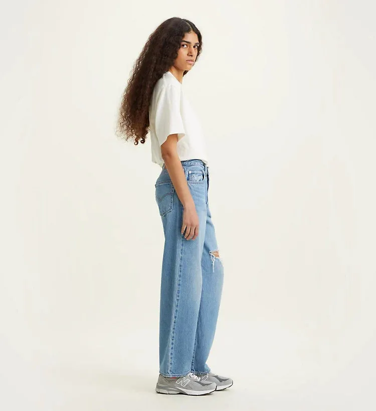 Levi's jeans Baggy Dad Z5993 A34940015 medium indigo destructed Soft Material Tangle Free Cuffs