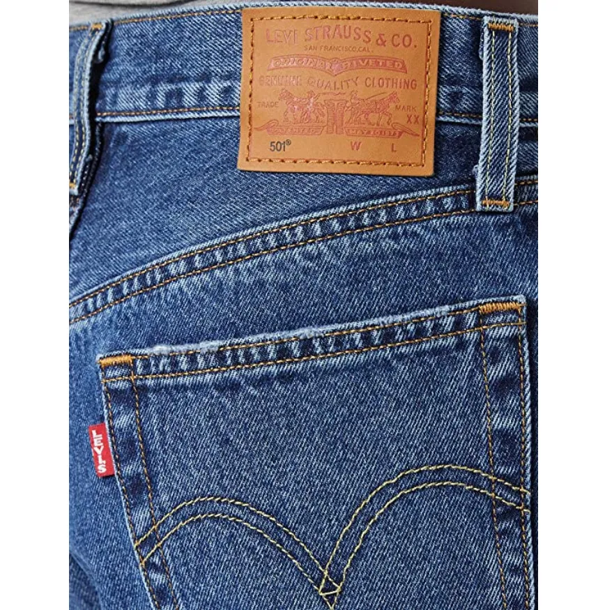 Levi's Jeans Cropped 501 362000224 blu Non Restrictive Outdoor Ready