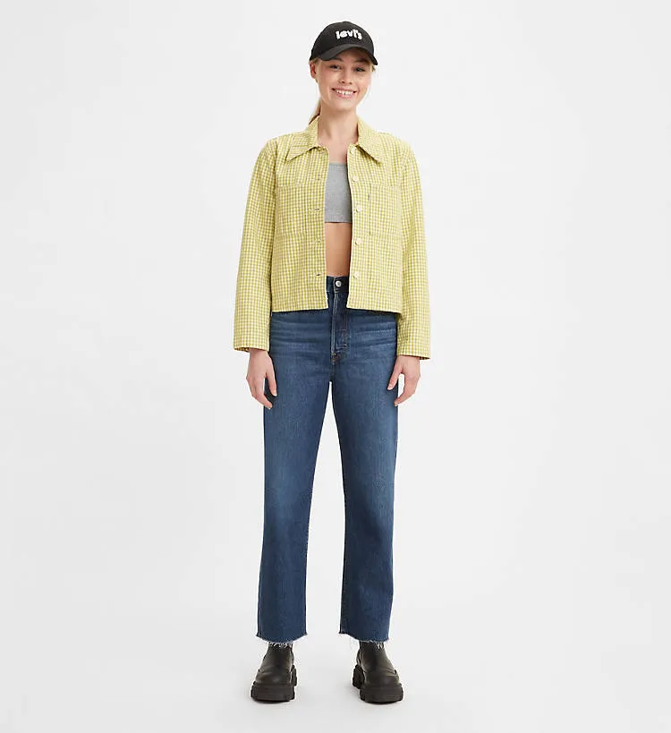 Levis Jeans Ribcage Straight Ankle Noe Down 726930089 blu Relaxed Design