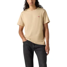 Levi's Maglietta manica corta girocollo da uomo Original Little Logo 566050261 sabbia MultipurposeCuffs warm weather