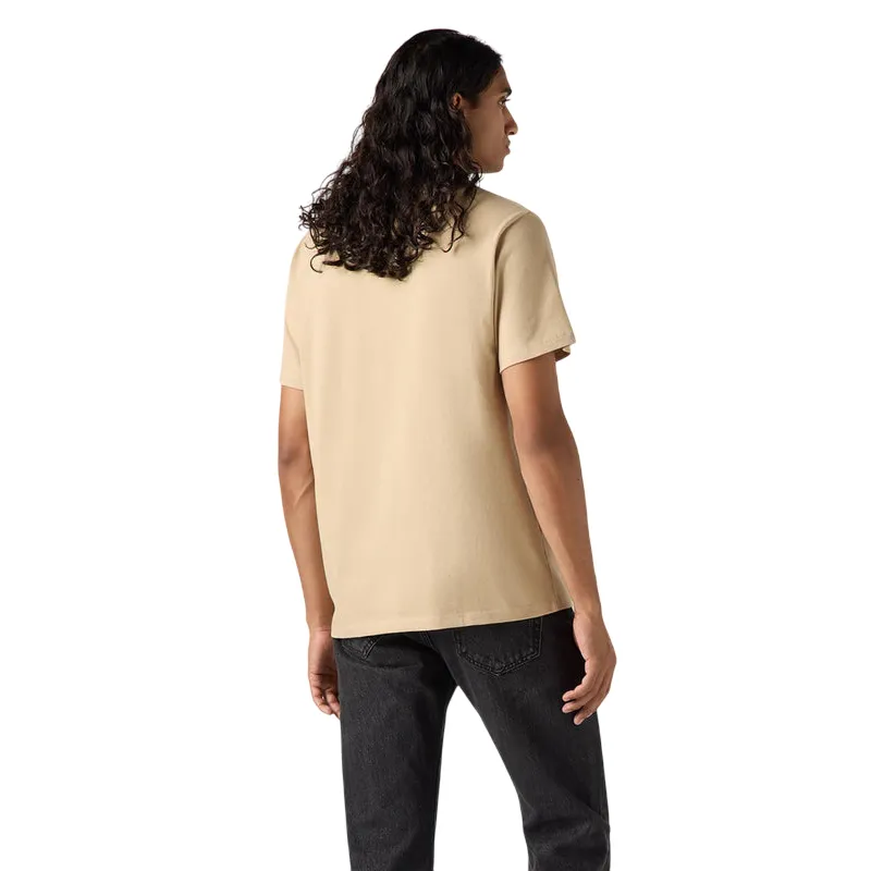 Reinforced Neckline Levi's Maglietta manica corta girocollo da uomo Original Little Logo 566050261 sabbia