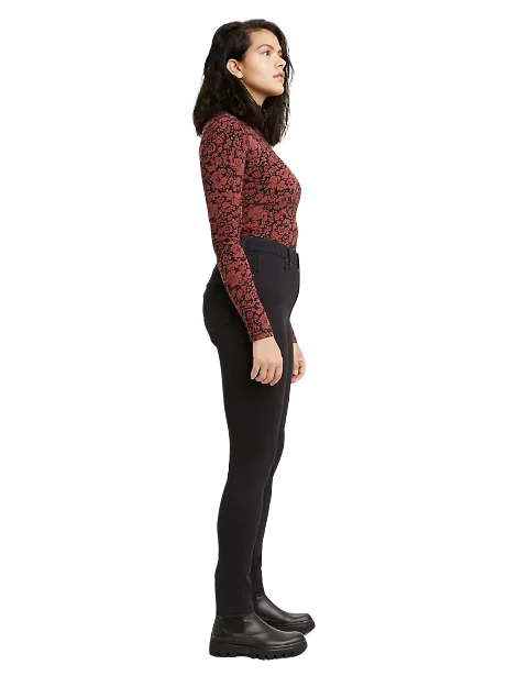 Levi's pantalone jeans da donna a vita alta 721 Skinny 188820233 stonewashed nero TouchscreenCompatiblePockets