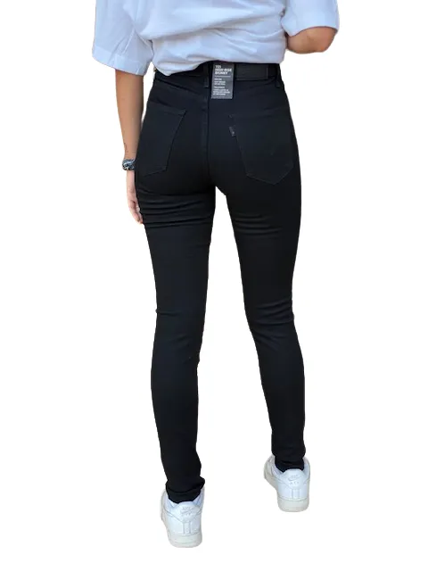 Hidden pockets Levi's pantalone jeans da donna a vita alta 721 Skinny 188820233 stonewashed nero