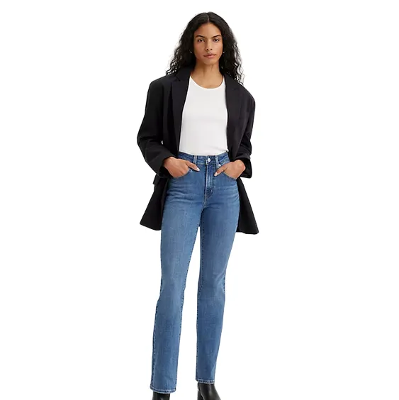 Levi's pantalone jeans da donna a vita alta a zampa Bootcut 187590054 blu Lightweight insulation All Purpose