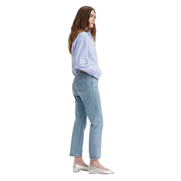 Sustainable Fabric Levi's pantalone jeans da donna Crop 501 A87460002 blu chiaro