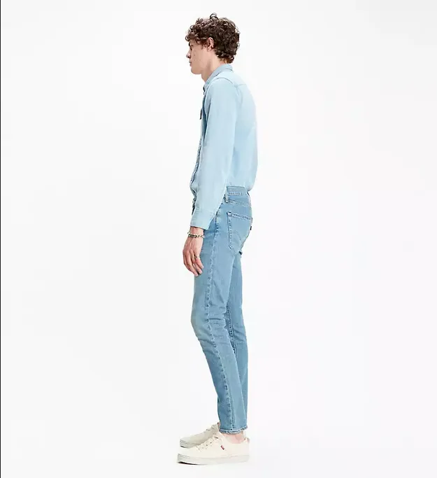 Levi's pantalone Jeans da uomo 512 Slim affusolati Taper 288330588 pelican rust-blu Tear Resistant Denim