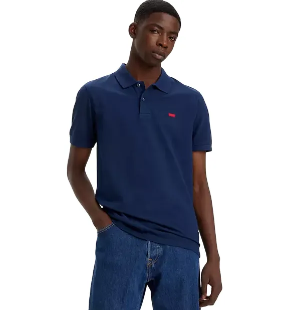Smart Casual Levi's polo manica corta da uomo Housemark Slim A4842-0003 blu