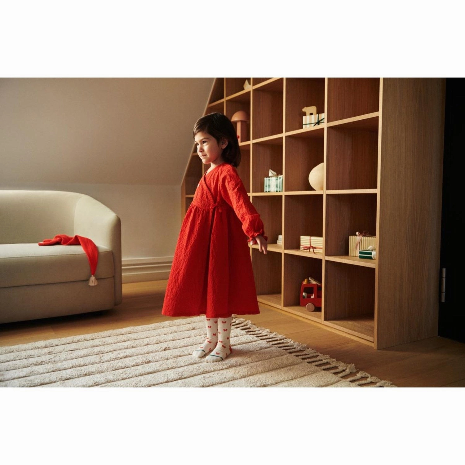 LieWood Apple Red Cleo Dress Office Shape