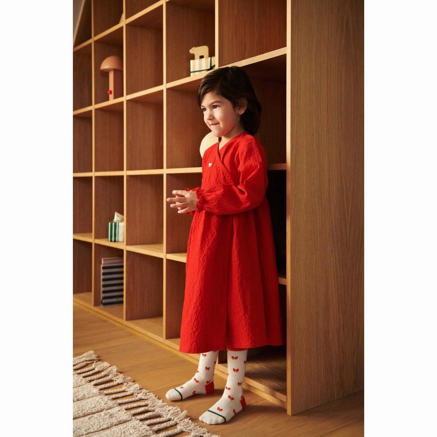 Relaxed Line LieWood Apple Red Cleo Dress