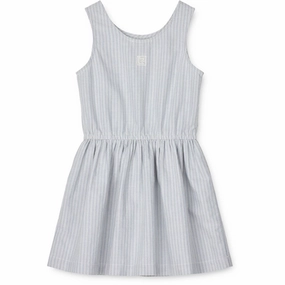 Liewood Idaho Stripe Dress Stripe Creme De La Creme/Riverside Lightweight and Breezy