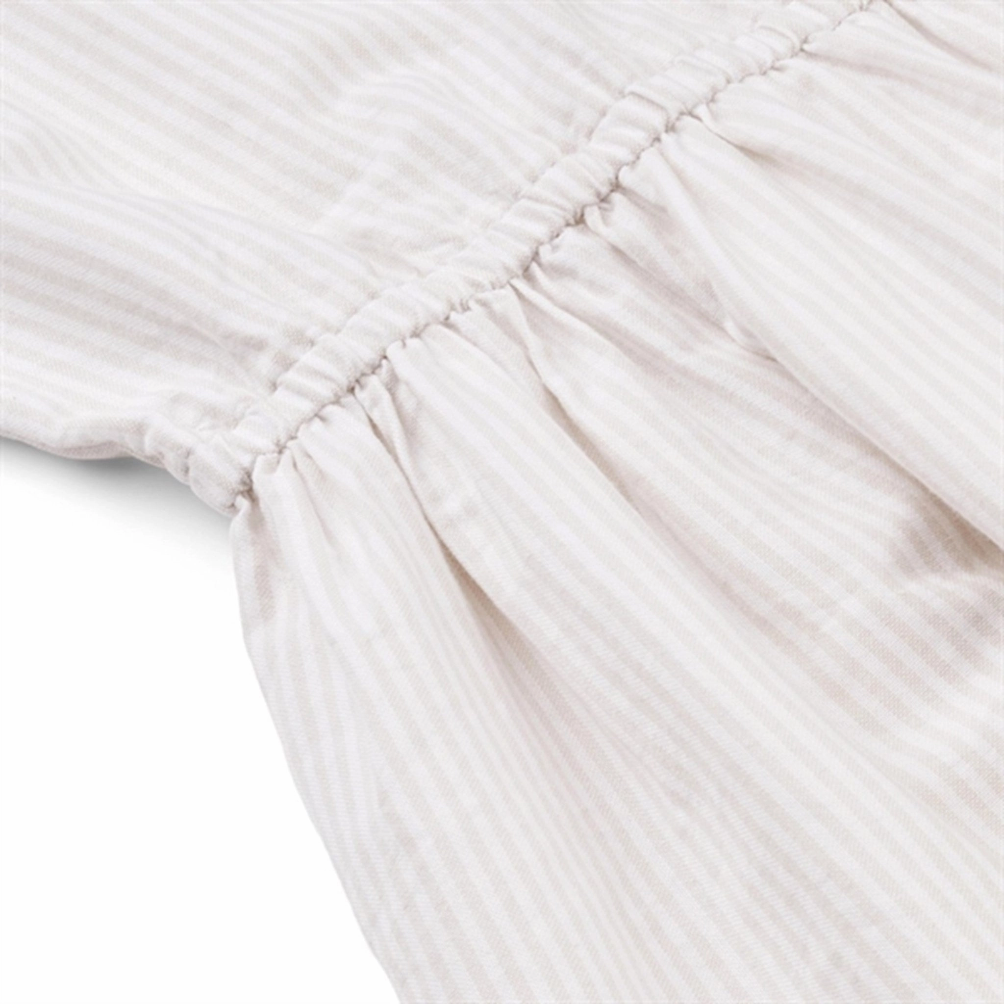 Square Neck Liewood Idaho Stripe Dress Stripe Crisp White/Sandy