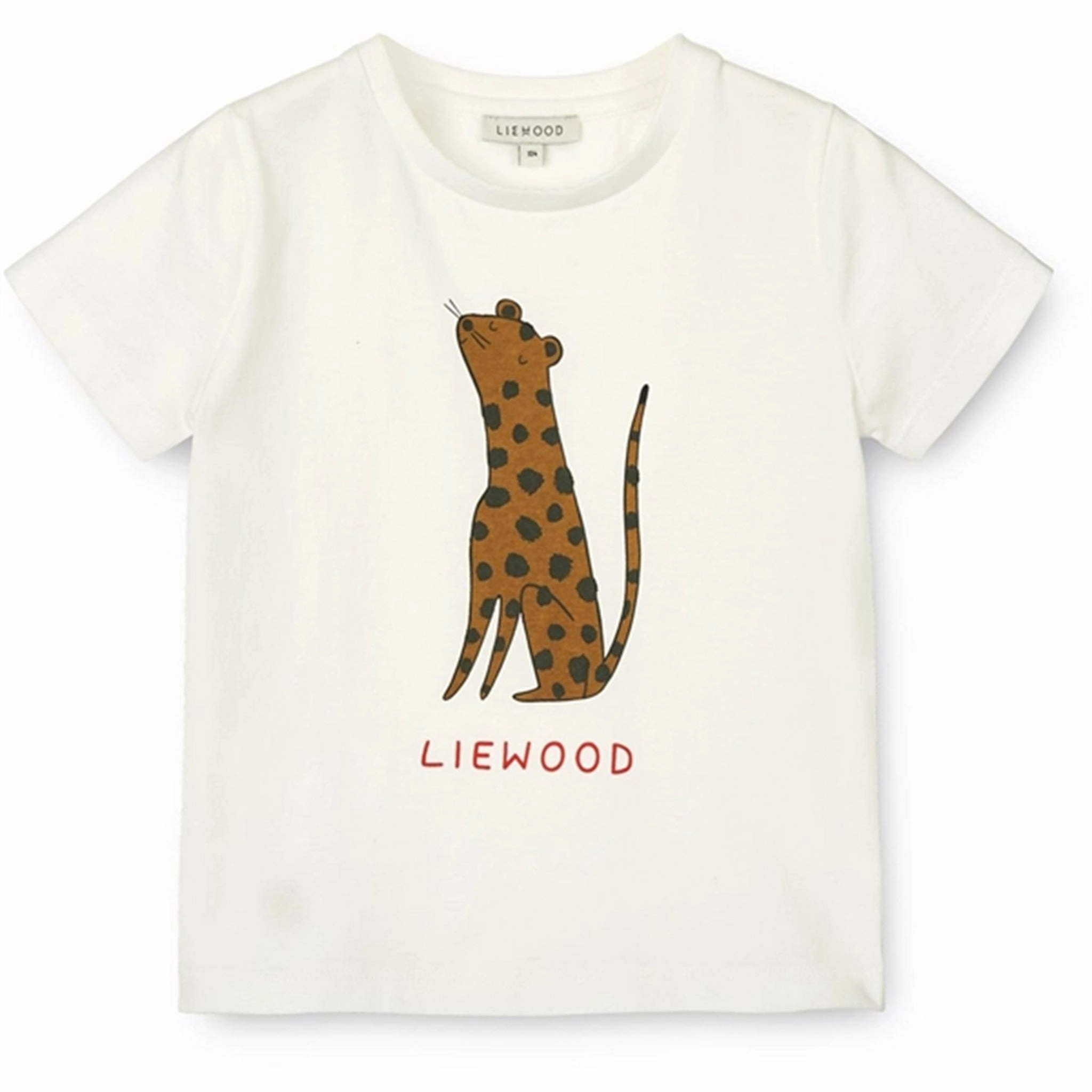 Travel Essential Cool and Relaxed Liewood Leopard/Crisp White Apia Placement T-shirt