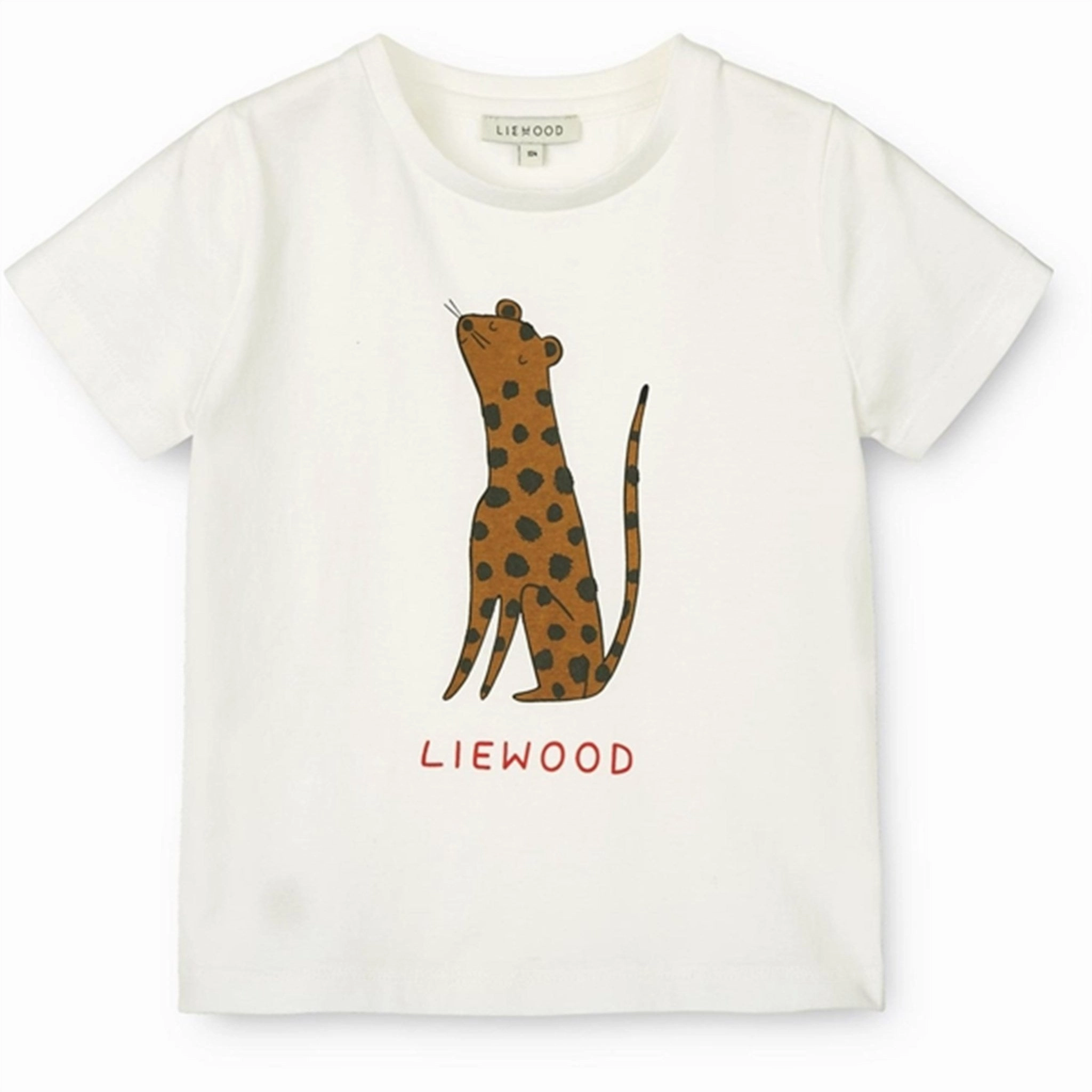 Weekend Style Comfortable Liewood Leopard/Crisp White Apia Placement T-shirt