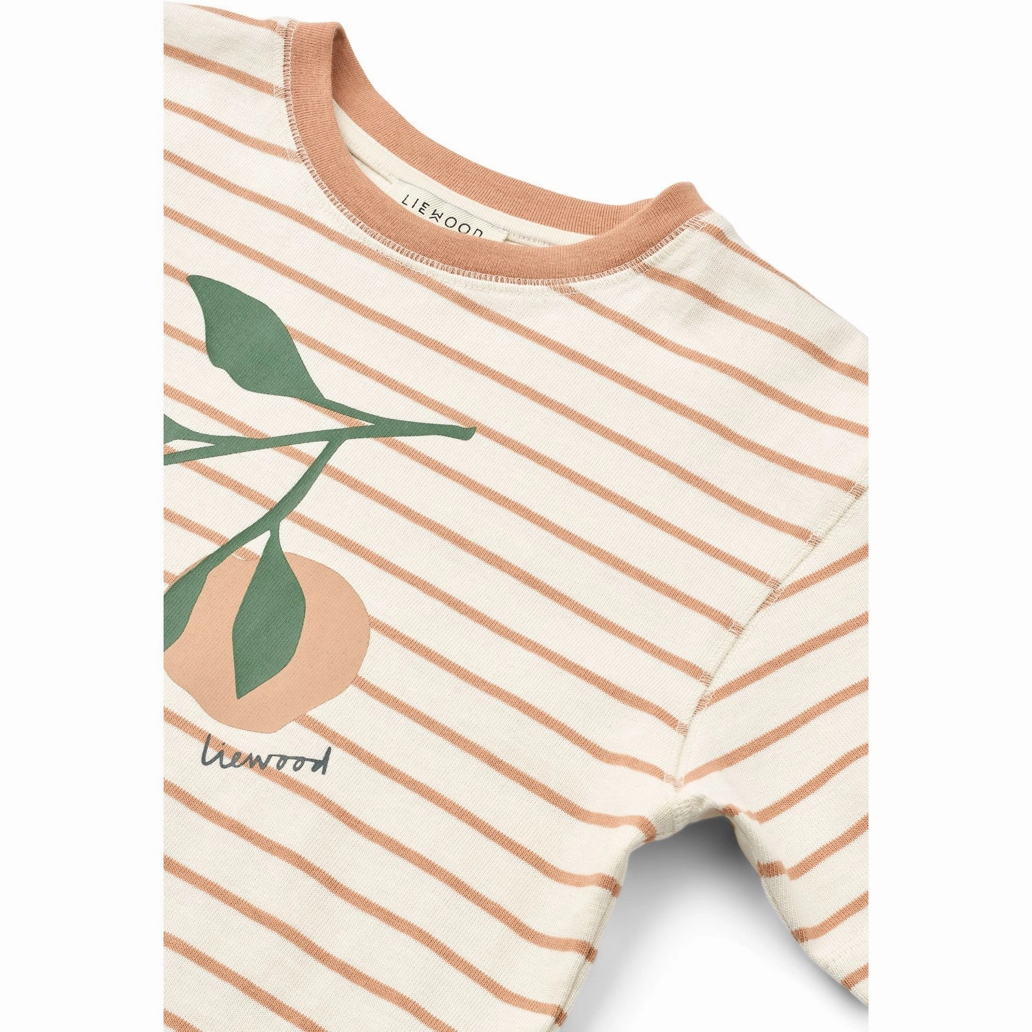 Durable Collar Construction futuristic LIEWOOD Peach / Stripe Tuscany Rose / Creme De La Creme Tyler Placement Shortsleeve T-Shirt