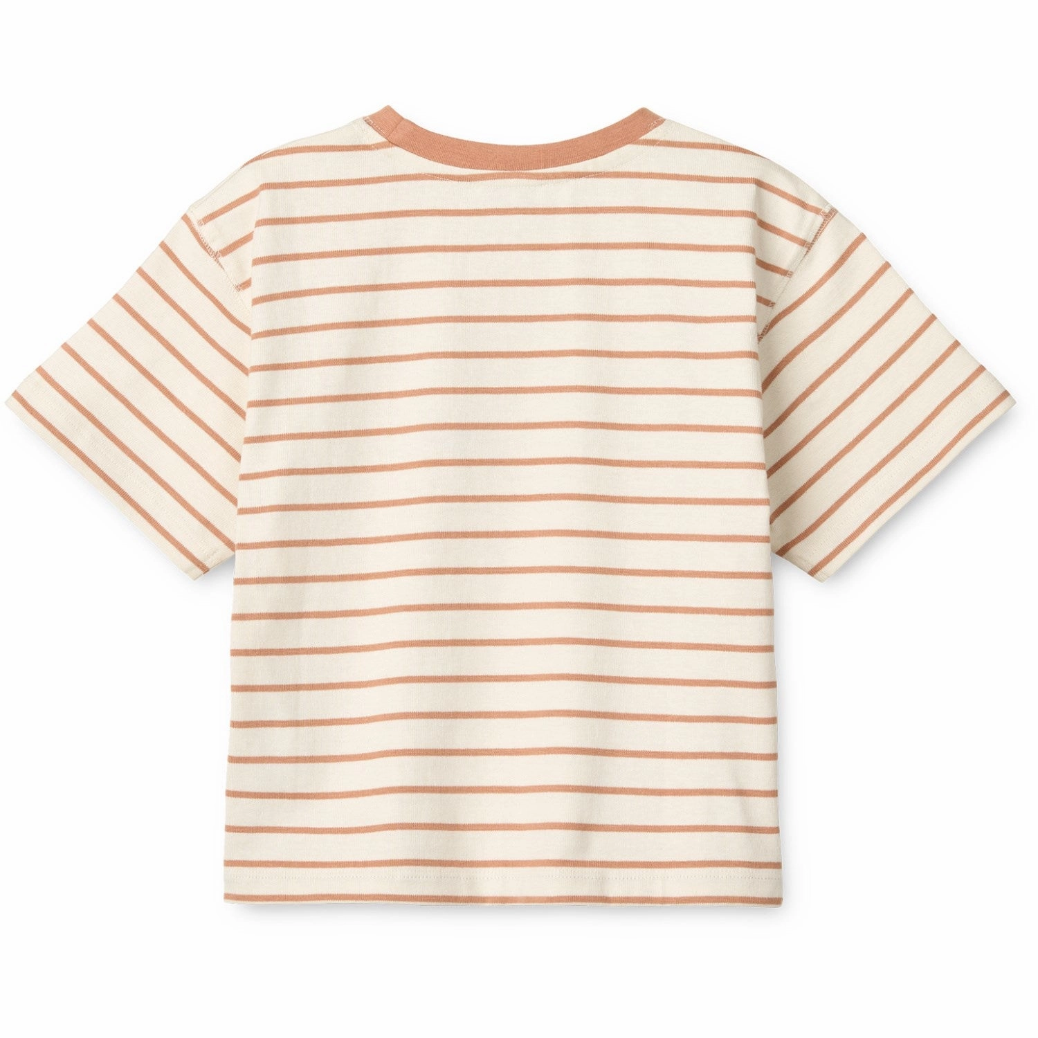 Light Wear LIEWOOD Peach / Stripe Tuscany Rose / Creme De La Creme Tyler Placement Shortsleeve T-Shirt