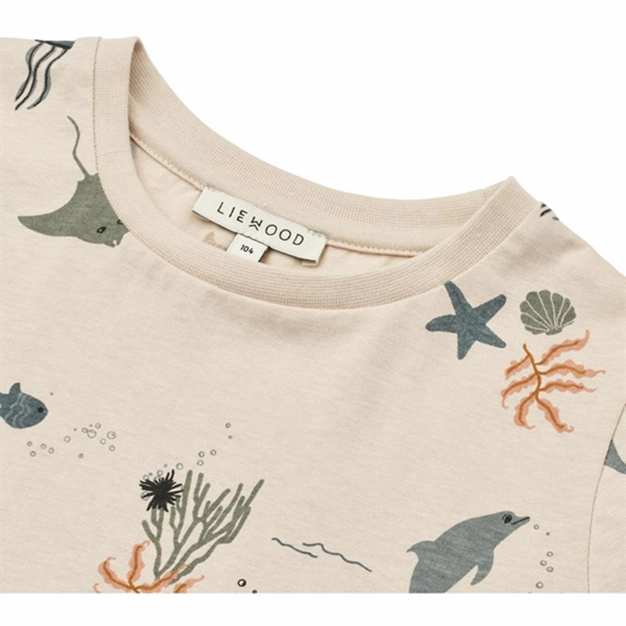 Weekend Look Liewood Sea Creature/Sandy Apia Printed T-shirt