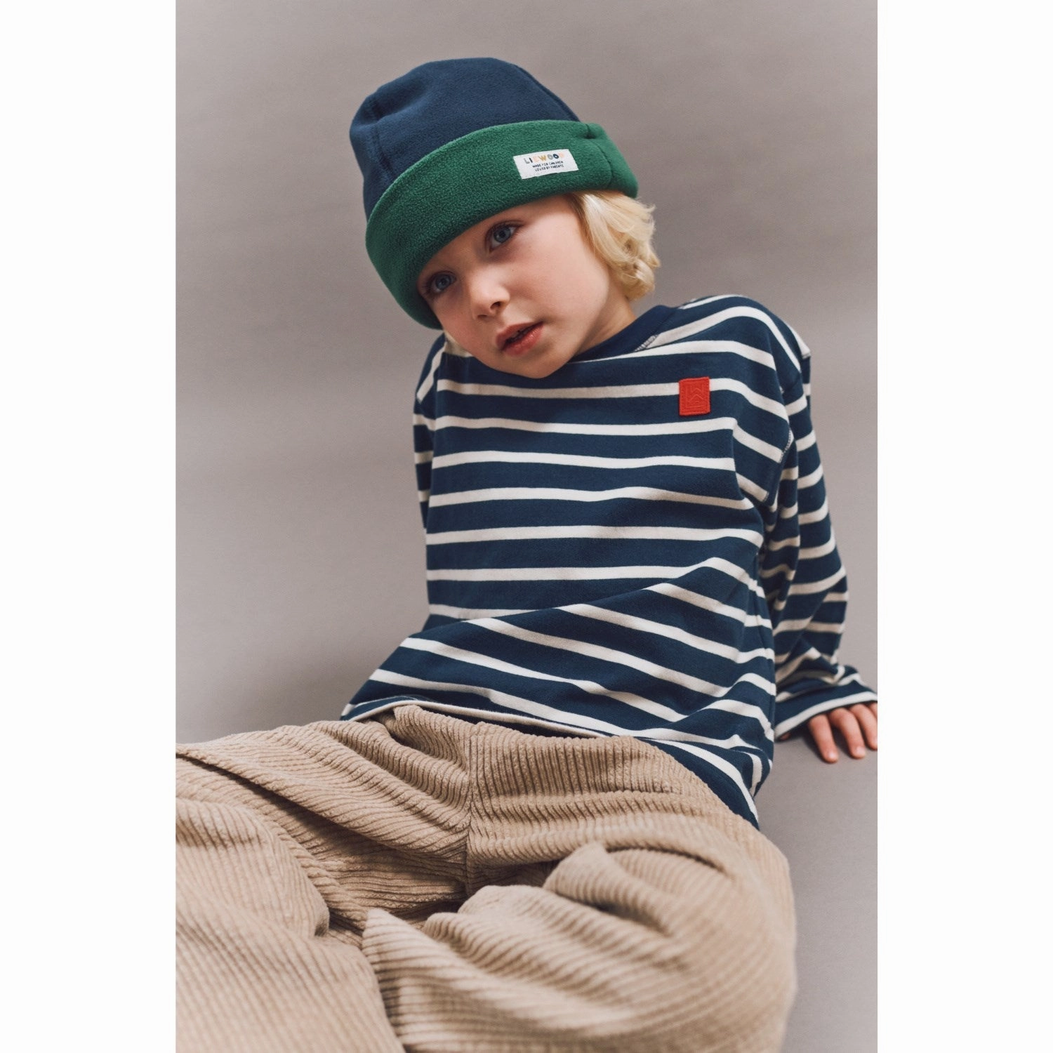LIEWOOD Stripe Classic Navy / Creme De La Creme Tyler Stripe Longsleeve T-Shirt Functional Wear