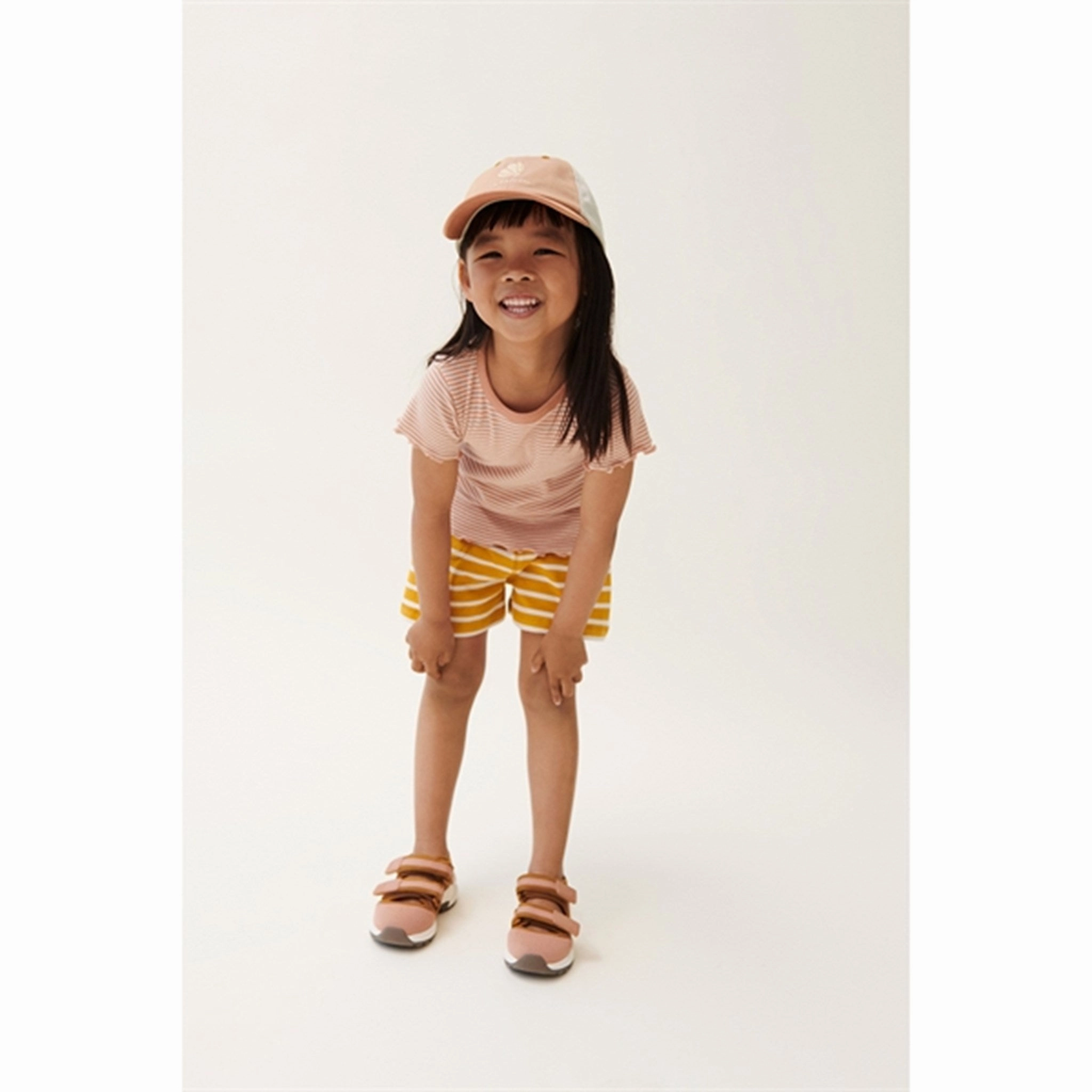 Liewood Y/D Stripe Tuscany Rose/Sandy Nieve Stripe Rib T-shirt Recycled Polyester Blend