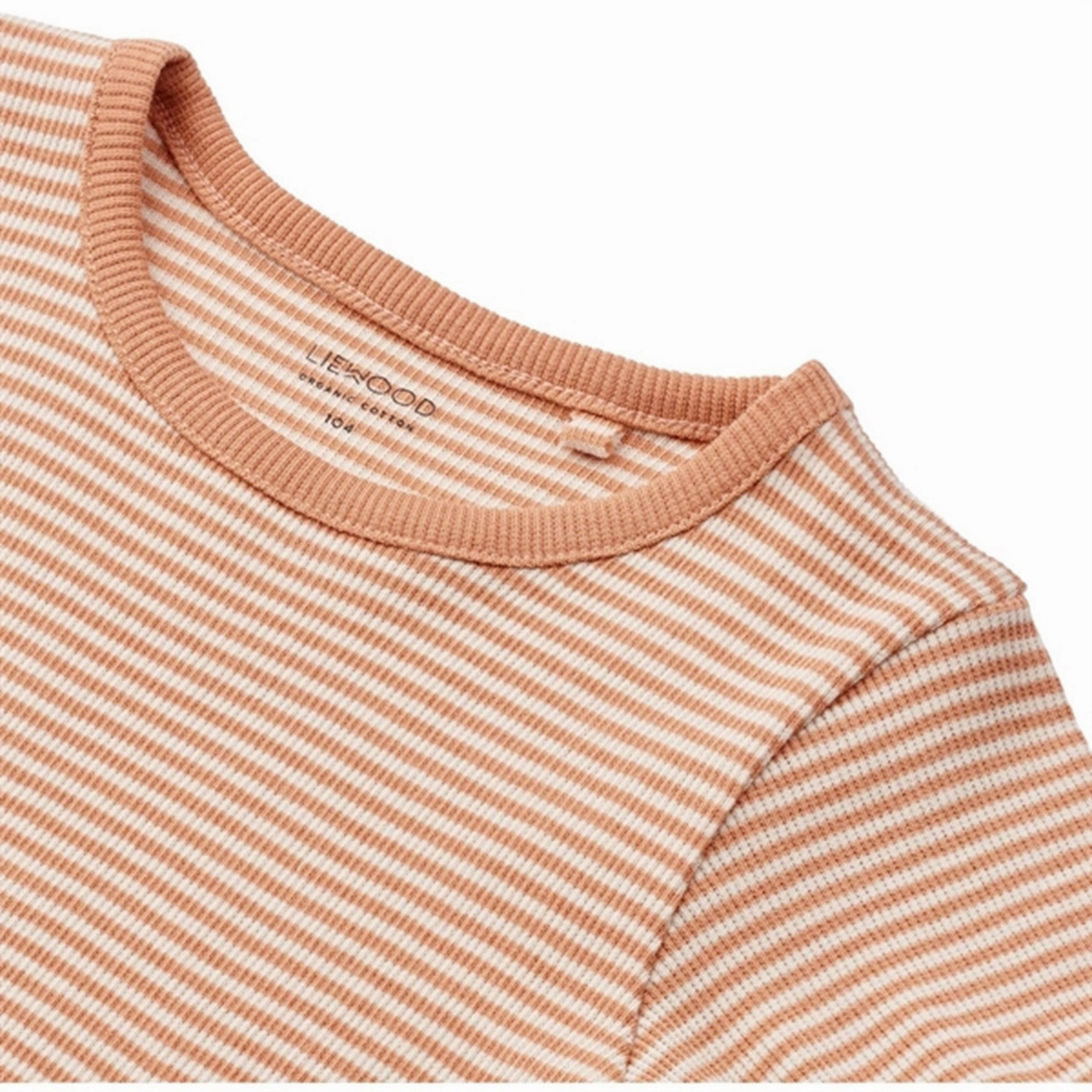 Comfortable Look Liewood Y/D Stripe Tuscany Rose/Sandy Nieve Stripe Rib T-shirt