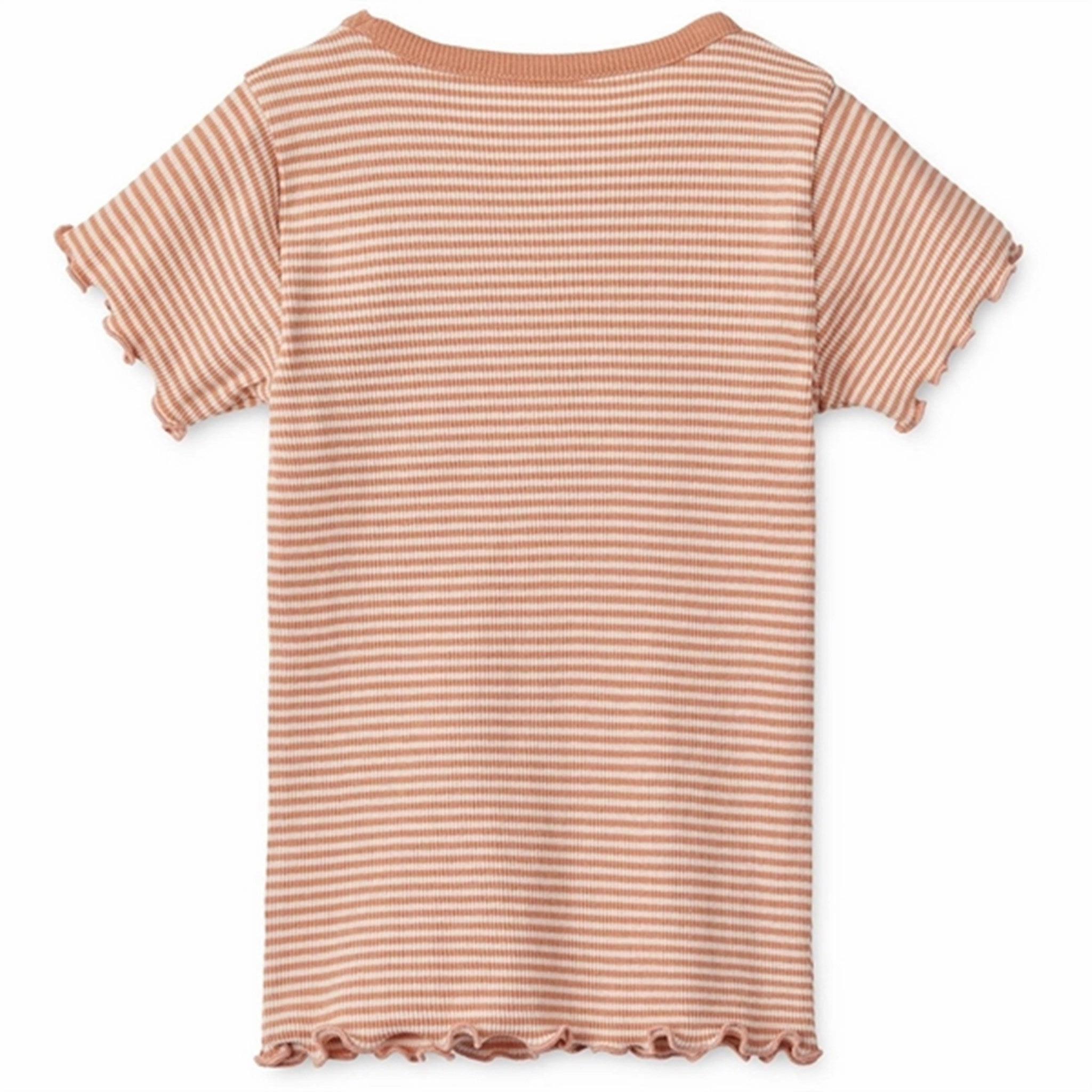 Liewood Y/D Stripe Tuscany Rose/Sandy Nieve Stripe Rib T-shirt Sustainable production Machine washable
