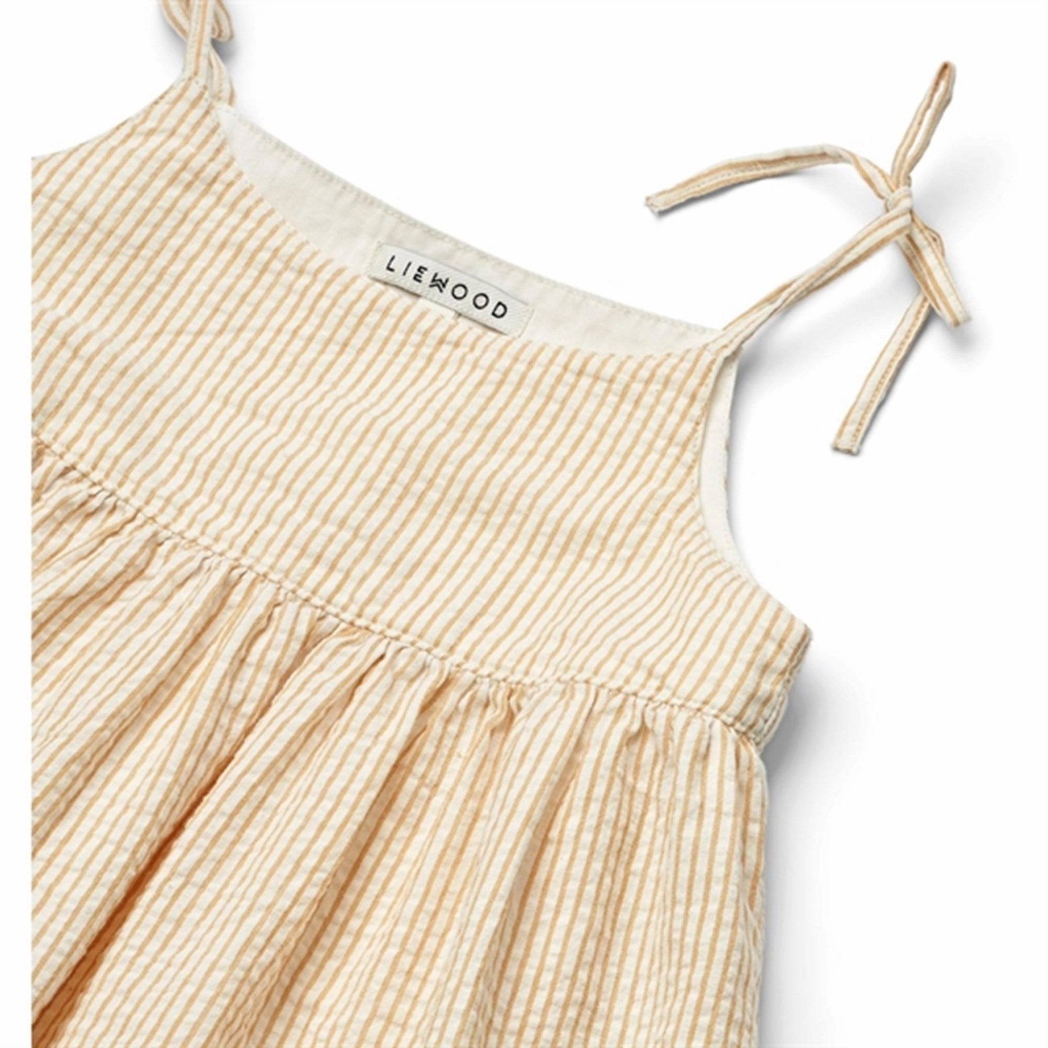 Lounge Vibe Liewood Y/D Stripe Yellow Mellow/Creme De La Creme Eli Stripe Dress