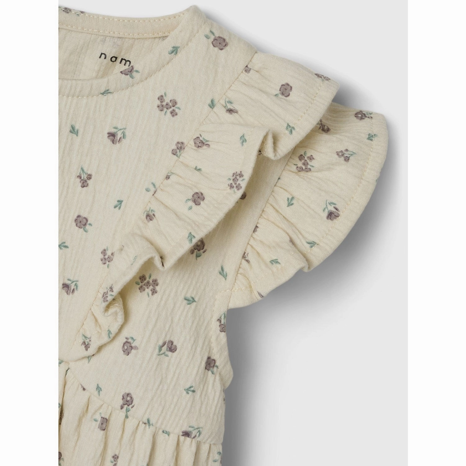 Timeless fitted silhouette Name It Bleached Sand Jannis Dress