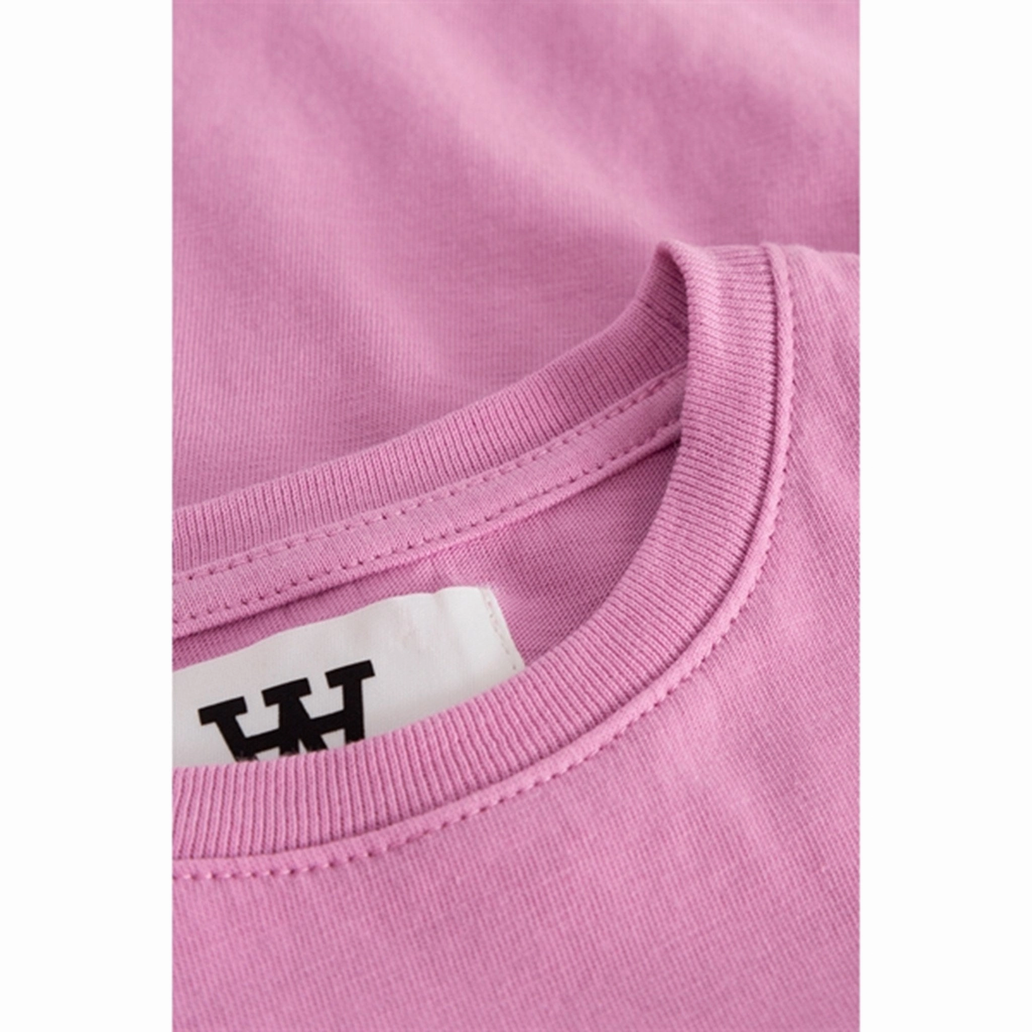 Wood Wood Rosy Lavender Ola Logo T-shirt Versatile Layering Breathable Wearable