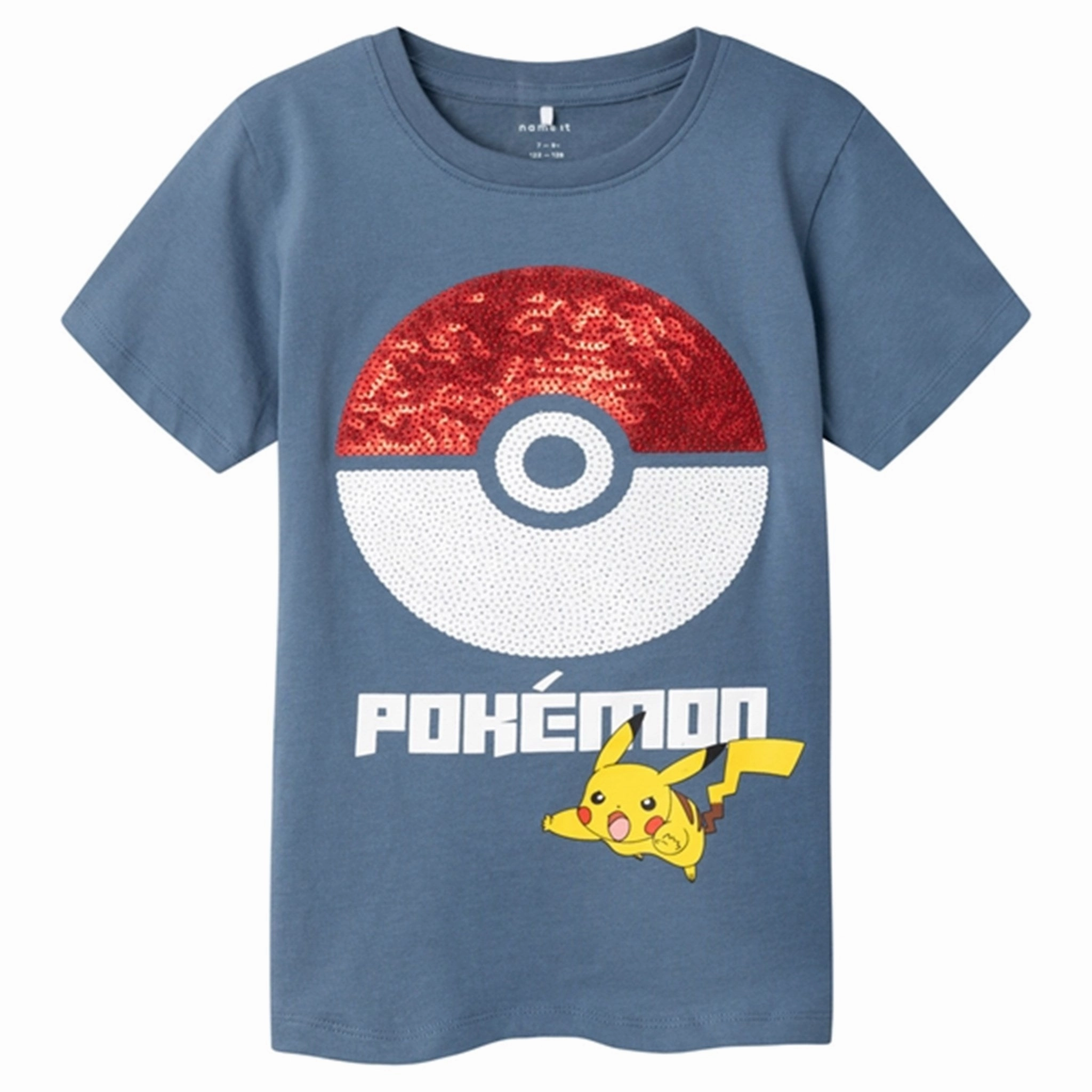 Name it Bluefin Jappy Pokemon T-Shirt Ruffled edges All-Purpose Comfort
