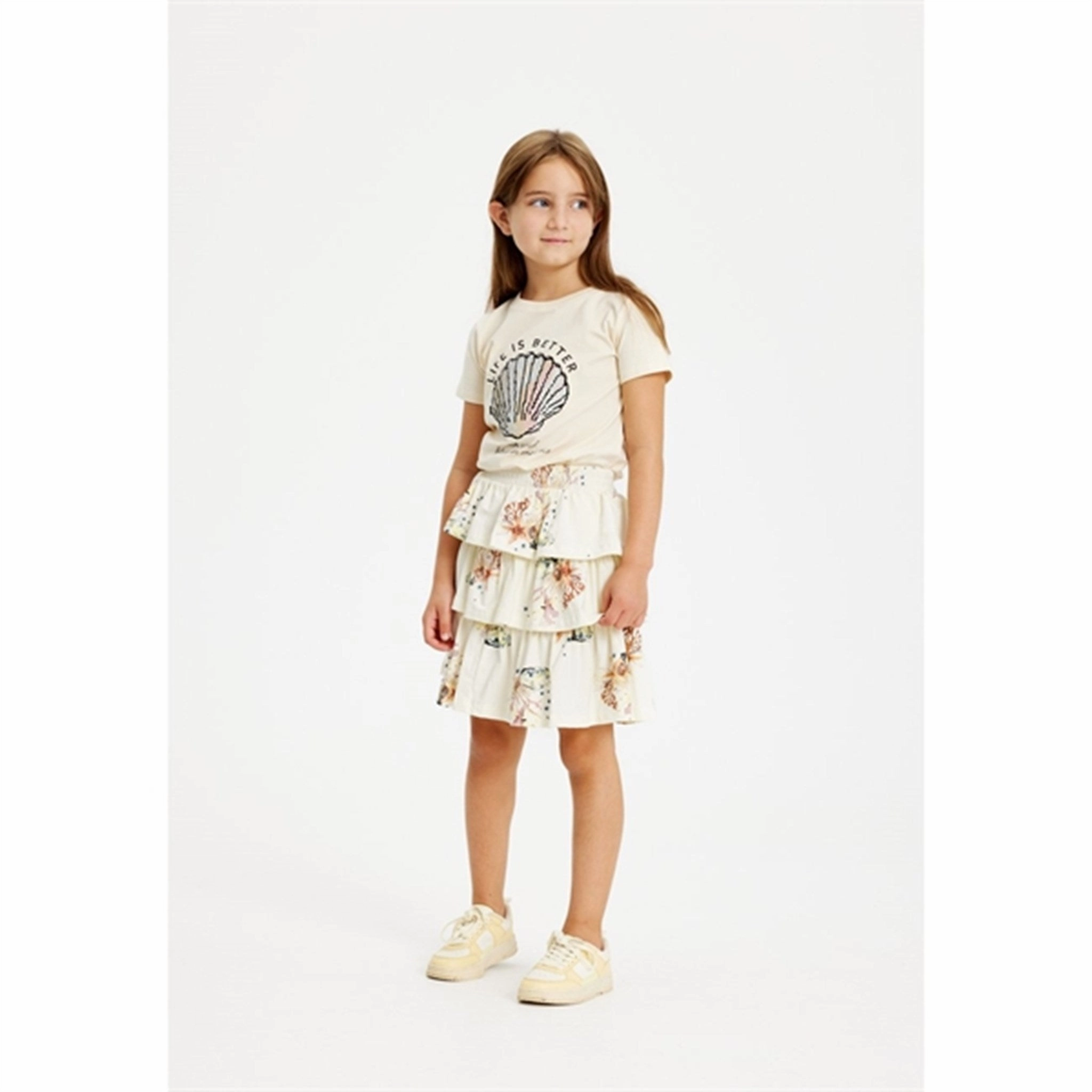 THE NEW White Swan Glow T-shirt Boat neck style