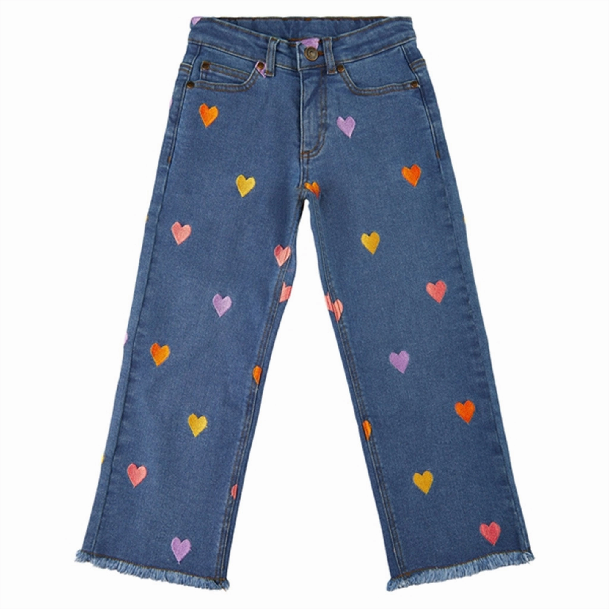 THE NEW Medium Blue Dania Wide Jeans High Durability Thread Neutral Outfit Piece